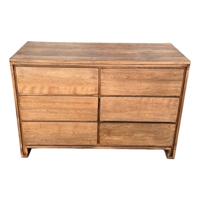Refinished Solid Wood Mid-Century Modern Six-Drawer Dresser by Conant Ball For Sale