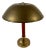 Swedish Modern Brass and Leather Desk Lamp by Harald Notini for Böhlmarks, 1950s For Sale