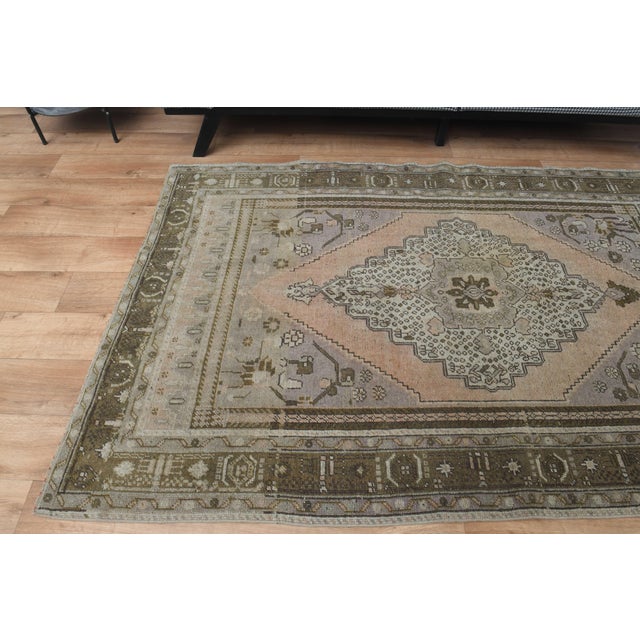 Textile 1970s Vintage Turkish Handmade Wool Cotton Soft Terracotta Runner Rug For Sale - Image 7 of 11