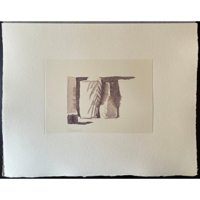 Giorgio Morandi (1890-1964) "Natura Morta" (Still Life) Colour Photo-lithograph on thick cotton handmade paper Signed in...