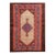 1880s Brown Ivory Medallion Tribal Antique n.w. Persian Bakshaiesh Rug 2'10" X 4'2" Handknotted Wool Carpet For Sale