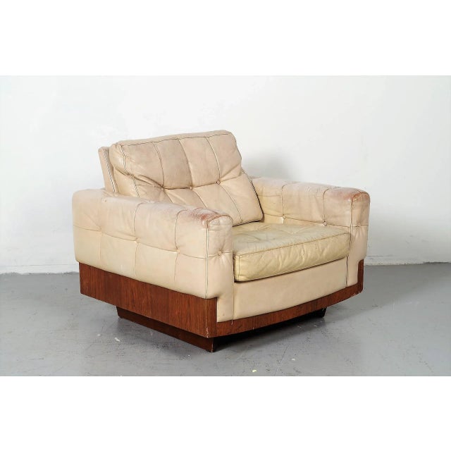 Vintage Rosewood & Leather Club Chair For Sale - Image 15 of 15