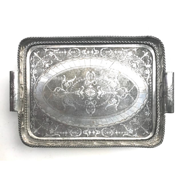 Vintage Large Silver Plated Anglo Indian Butlers Gallery Tray Chairish Insta15 for 15% off, free delivery & no service charge. vintage large silver plated anglo indian butlers gallery tray