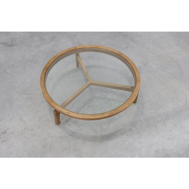 Modern Table in Ceder Wood and Glass, Italy, Late 20th Century For Sale - Image 9 of 13