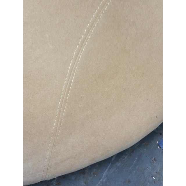 Linen 1980s Pair Postmodern Jaymar Cantilever Sculptural Lounge Chairs For Sale - Image 8 of 12