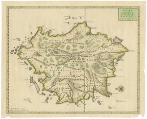 Antique Map of Borneo, 1726