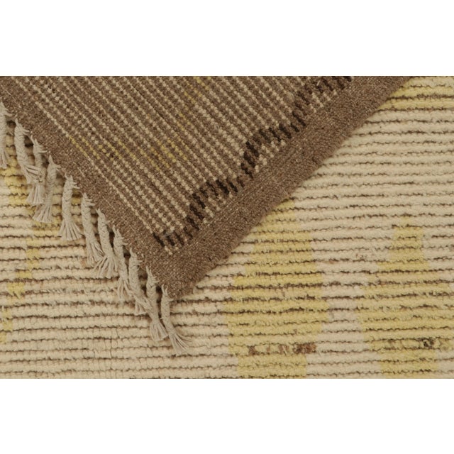 Textile Rug & Kilim’s Modern Rug with Beige-brown Geometric Patterns - 6x8 For Sale - Image 7 of 7