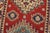 Kazak Runner 2’7” X 6’5” Red Wool Tribal Hand-Knotted Oriental Rug For Sale - Image 4 of 12