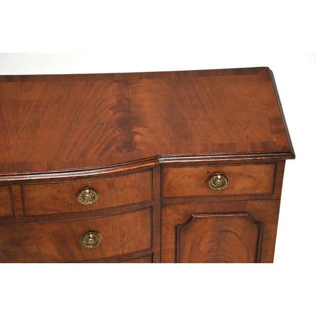 Small Antique Georgian Breakfront Sideboard, 1900s For Sale - Image 9 of 13