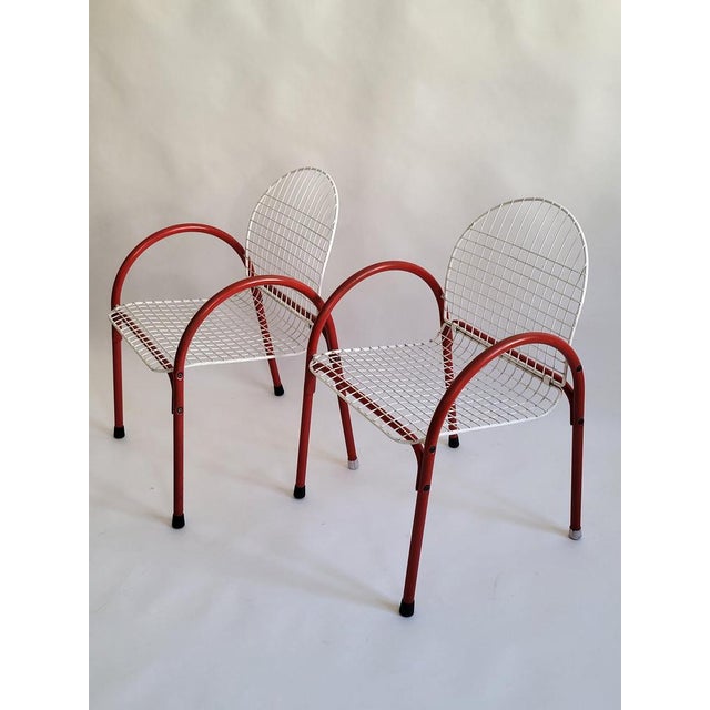 Wire Chairs from Meblo, Italy, 1970s, Set of 2 For Sale - Image 14 of 14