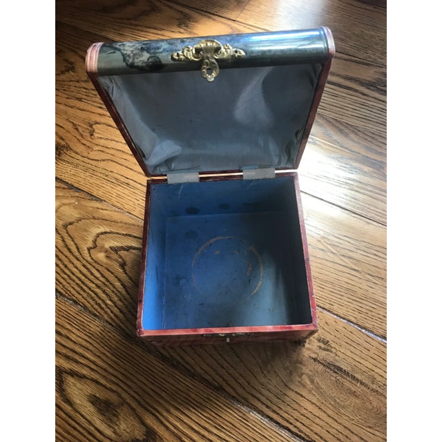 Late 19th Century Antique Victorian Dresser Box With Landscape Portrait For Sale - Image 9 of 12