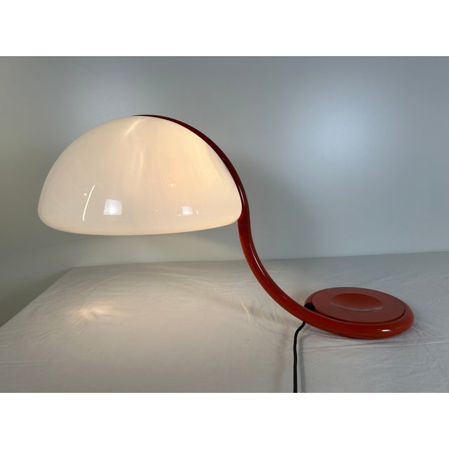 Metal Snake Lamp by Elio Martinelli for Martinelli Luce, 1970s For Sale - Image 7 of 10