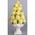 A lovely vintage Mid Century Italian majolica lemons topiary centerpiece on an ornate white pedestal with lion heads....