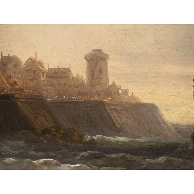 19th Century French Coastal Landscape Painting, Signed Kuwasseg For Sale - Image 10 of 18