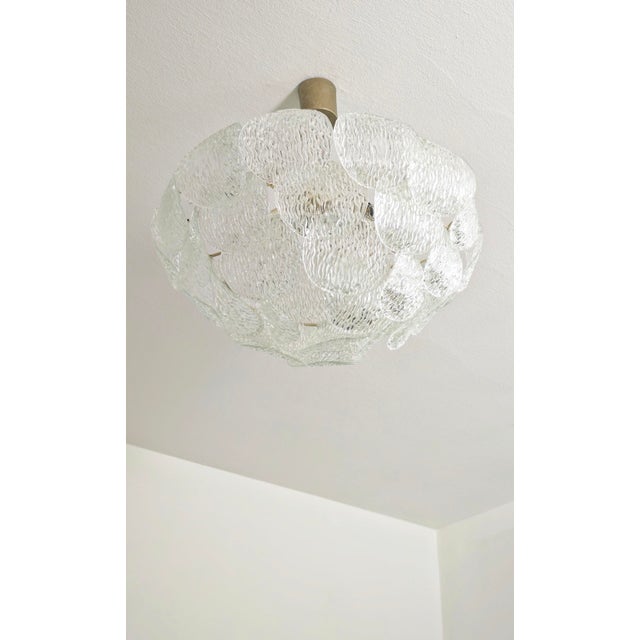 Vintage Italian Murano Glass Pendant Light by Gino Vistosi, 1960s For Sale - Image 8 of 18