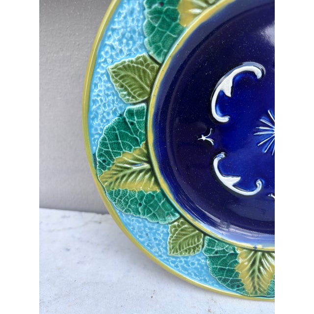 Victorian 19th Century English Majolica Cauliflower Plate Wedgwood For Sale - Image 3 of 5