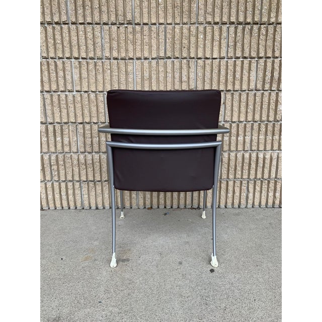 Mid-Century Modern Cortona Guest Staking Chairs Designed by Joe Ricchio for Hbf - a Pair For Sale - Image 3 of 9