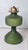 Vintage Green Pebble Glass Kerosene Oil Lamp With P&a Eagle Burner For Sale In West Palm - Image 6 of 12
