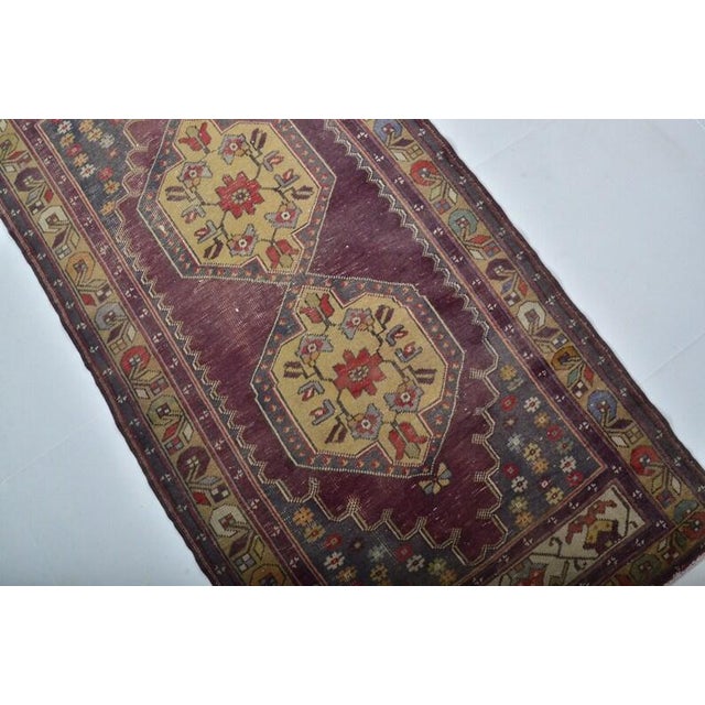 Oushak Antique Floral Rug For Sale In Phoenix - Image 6 of 10