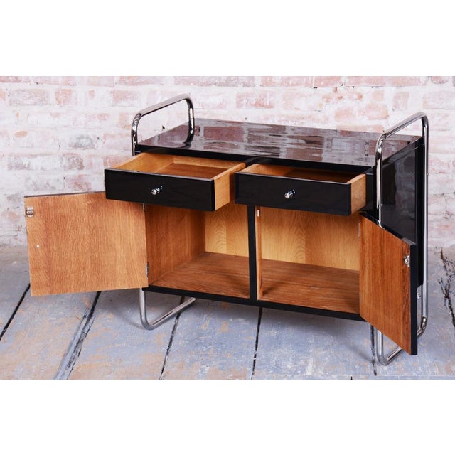 Bauhaus Cabinet in Chrome-Plated Steel by R. Slezák, Czech, 1930s For Sale - Image 10 of 14