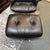 Black Curver K Imus Reproduction Lounge Chair + Ottoman, Set For Sale - Image 8 of 12