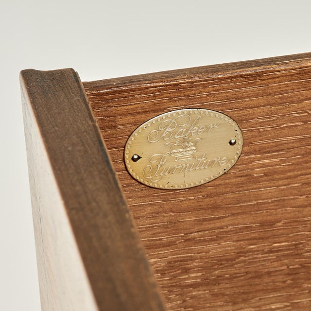 Brown Vintage Campaign Chest of Drawers by Baker For Sale - Image 8 of 13