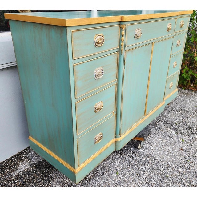 Robert W. Irwin Co. Antique Irwin French Country Buffet Sideboard Bar For Sale - Image 4 of 18