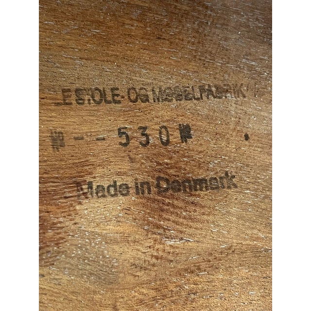 Wood Vejle Stole Mobelfabrik Mid Century Danish Modern Side Table #1 For Sale - Image 7 of 8