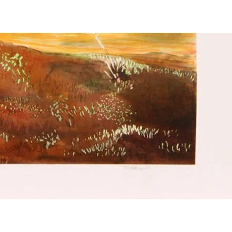 Artist: Fioravanti Title: A Sign of Life Year: circa 1979 Medium: Lithograph, signed and numbered in pencil Edition: 300,...