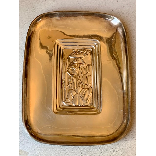 Art Deco Style Plate With Handmade Bucolic Subject For Sale In Los Angeles - Image 6 of 6