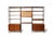 Impressive Danish Modern modular wall unit by Lyby Møbelfabrik, Denmark, circa 1960. Finely crafted with richly grained...