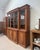 Large English Bookcase in Walnut and Mahogany For Sale - Image 6 of 18