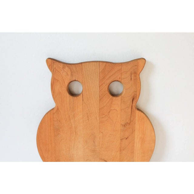 Vintage Wood Owl Cutting Board For Sale - Image 4 of 5