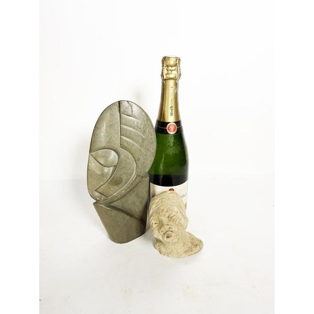 Terracotta and Stone Sculptures, France, 20th Century, Set of 2 For Sale - Image 3 of 14