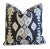 Mid-Century Modern Designer Jim Thompson Caravan Ikat Erawan Feather/Down Pillow 21" Square For Sale - Image 3 of 7