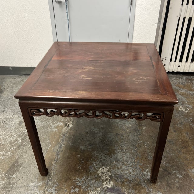 Wood Antique Chinese Blackwood Mahjong Table, Circa 1820 For Sale - Image 7 of 12