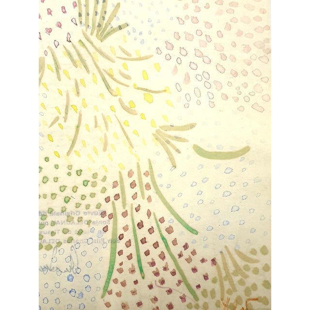 Sonia Delaunay - Original Watercolor on paper Circa 1930 For Sale - Image 6 of 9