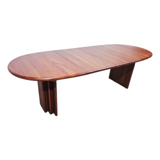 Mid-Century Extendable Table in Teak S. Burchardt-Nielsen, Denmark, 1980s For Sale