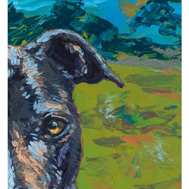 Giclée Print of Original Expressionist Dog Painting For Sale - Image 4 of 5