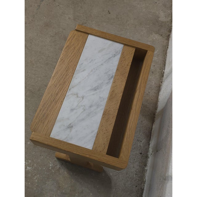 Side Table attributed to Guillerme et Chambron, 1970s For Sale - Image 9 of 16