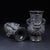 Late 19th Century Pair of Carved Faux Horn Beast-Face Vases With Handles For Sale - Image 4 of 10