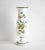 An antique, late 19th to early 20th-century hand-blown white opaline or Bristol glass vase, hand-painted with leaves,...