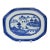 Circa 1830-60 Chinese Export Blue Canton Platter For Sale