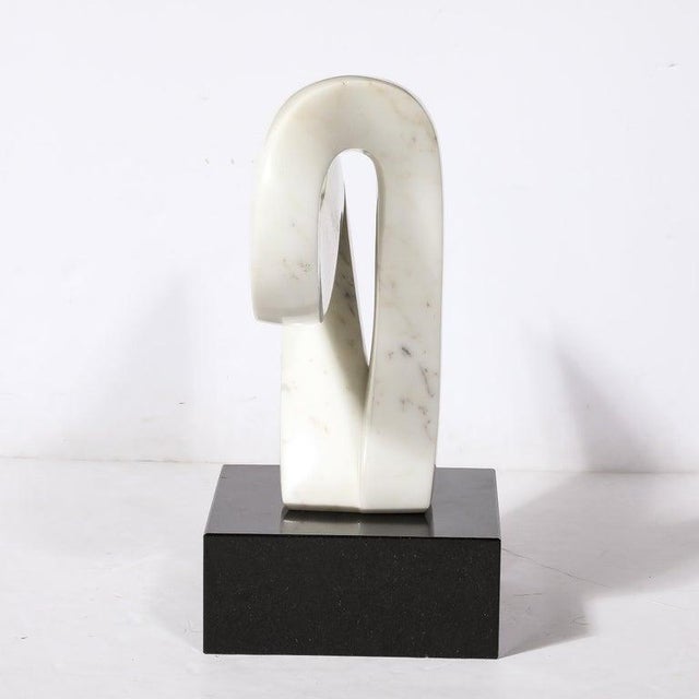 Mid-Century Modern Carrara Marble Abstract Sculpture For Sale - Image 11 of 11