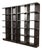 Modern Art Deco Dark Oak Modular Étagères or Bookcases, Set of Four For Sale