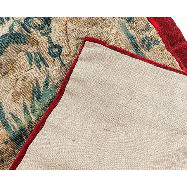 Beige Doris Leslie Blau Antique Tapestry Fragment Runner For Sale - Image 8 of 8
