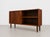 1960s Danish Rosewood Mid Century Modern Credenza | Tambour Door Media Cabinet | Scandinavian Storage Console, C. 1960’s For Sale - Image 5 of 16