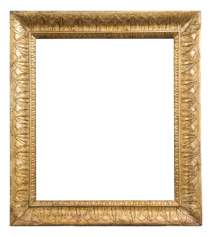 Empire Neapolitan Frame in Golden and Carved Wood, 1800s