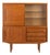 Vintage Highboard in Teak and Glass Doors, 1960s For Sale