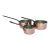 Vintage French Copper Saucepans - Set of 3 For Sale